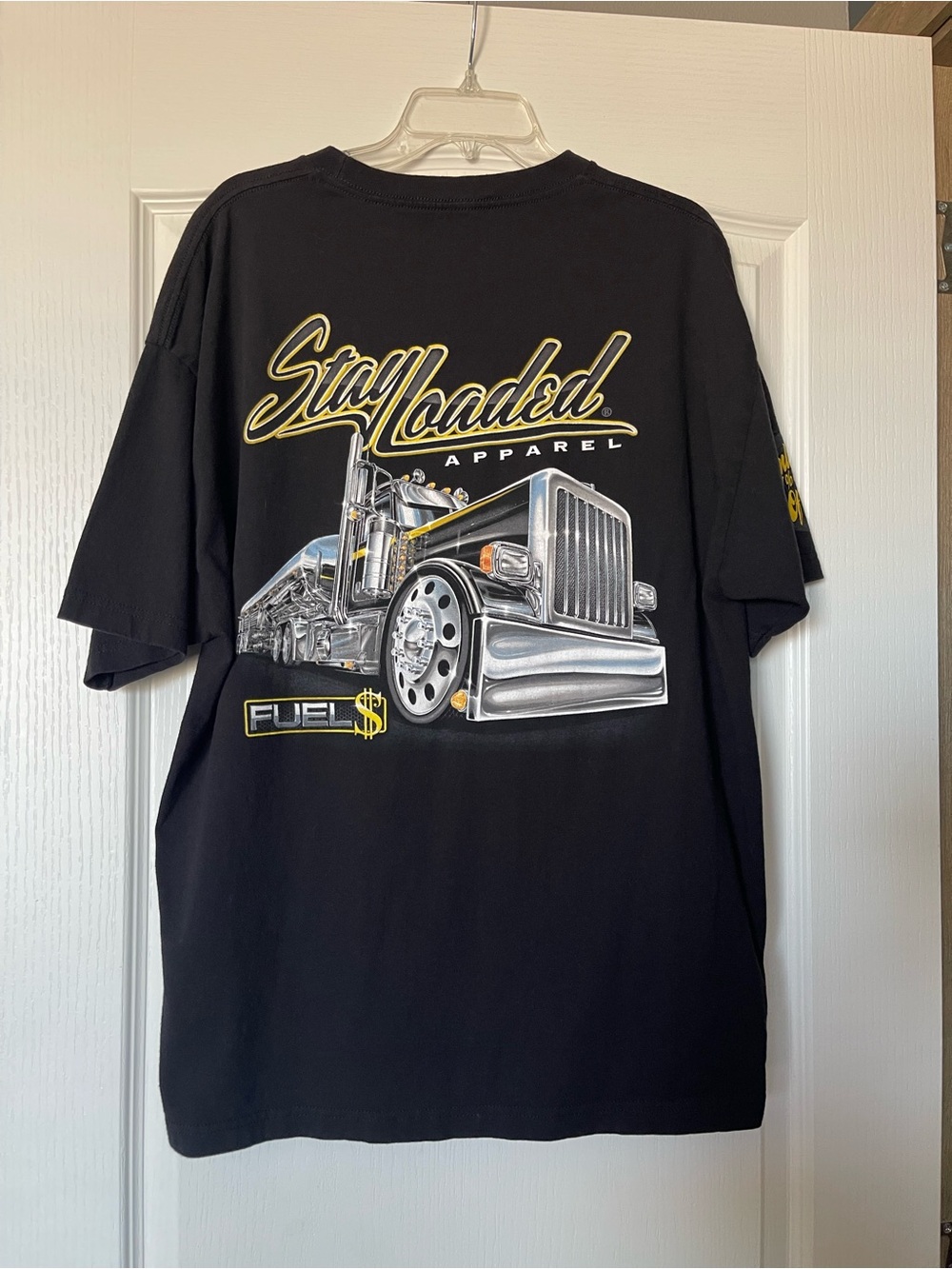 Men's Black Graphic Truck T-Shirt